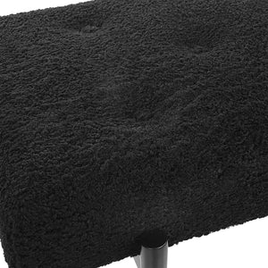 Olivier Bench, Black - perfect for entryways or patios | Image 5 | InSTYLE Home & Rugs