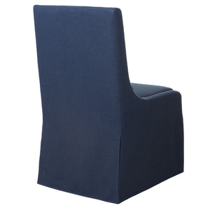 Coley Armless Chair, Denim - durable construction for long-lasting use | Image 5 | InSTYLE Home & Rugs