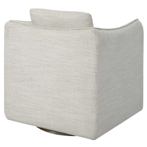 Corben Swivel Chair, White - variety of styles from classic to contemporary | Image 5 | InSTYLE Home & Rugs