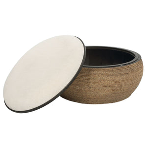 Island Ottoman, Large Round - comfortable ottoman for any room | Image 3 | InSTYLE Home & Rugs