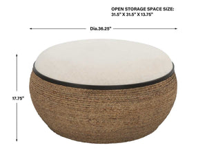 Island Ottoman, Large Round - comfortable ottoman for any room | Image 6 | InSTYLE Home & Rugs