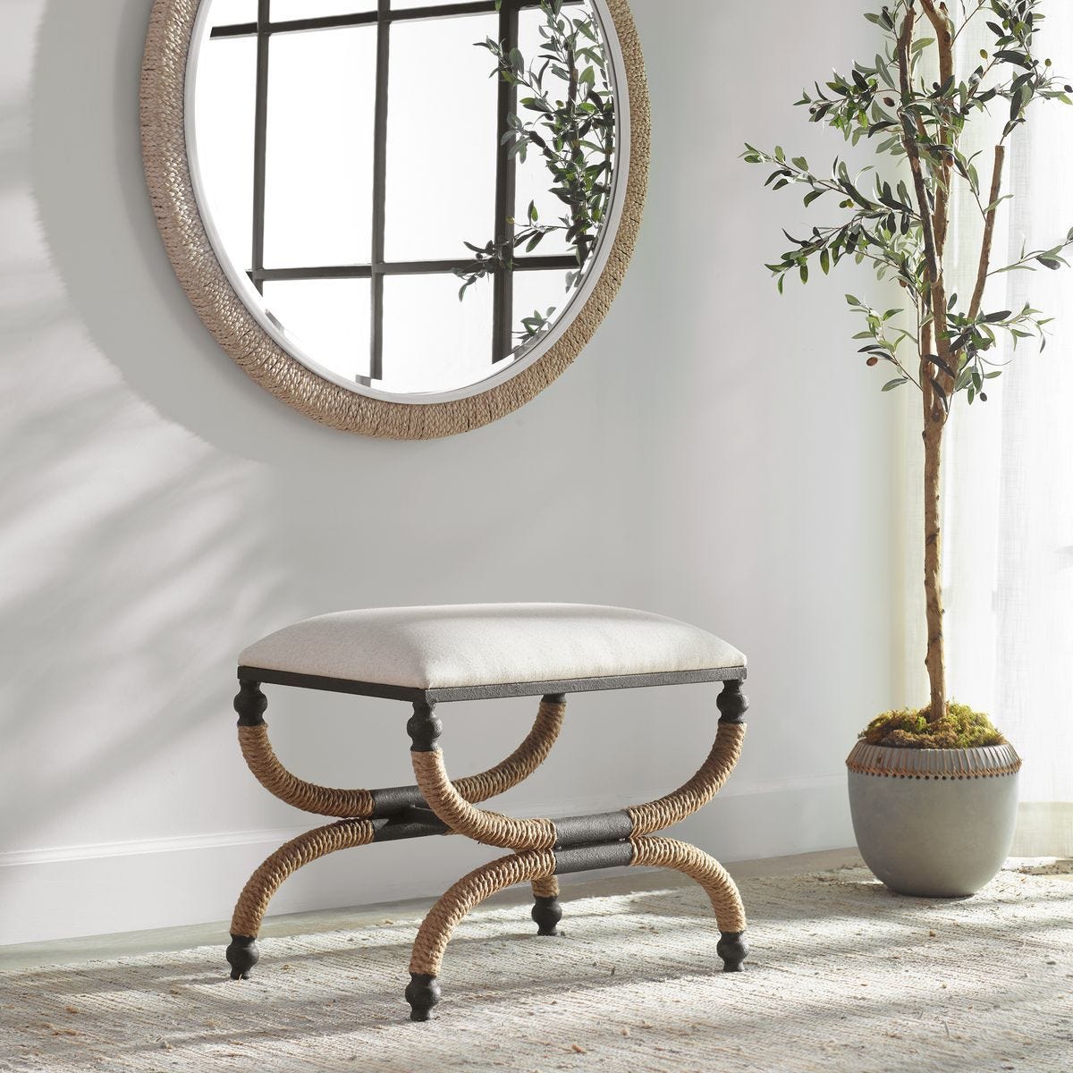 Icaria Small Bench - stylish bench for any space | Image 1 | InSTYLE Home & Rugs