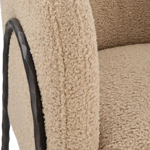 Jacobsen Accent Chair, Latte Shearling - stylish accent chair to elevate your living room decor | Image 4 | InSTYLE Home & Rugs