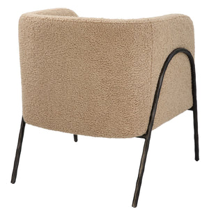 Jacobsen Accent Chair, Latte Shearling - stylish accent chair to elevate your living room decor | Image 5 | InSTYLE Home & Rugs