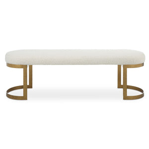 Infinity Bench, Gold - perfect for entryways or patios | Image 2 | InSTYLE Home & Rugs