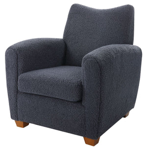 Teddy Accent Chair, Slate - compact accent chair for adding personality to any room | Image 4 | InSTYLE Home & Rugs