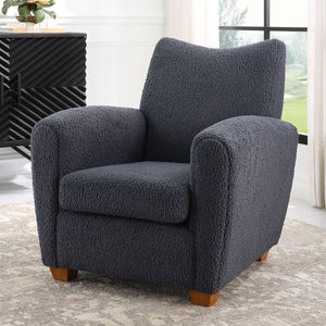 Teddy Accent Chair, Slate - compact accent chair for adding personality to any room | Image 8 | InSTYLE Home & Rugs
