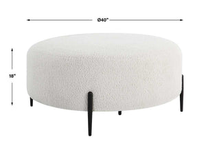 Arles Large Ottoman, Black - comfortable ottoman for any room | Image 7 | InSTYLE Home & Rugs