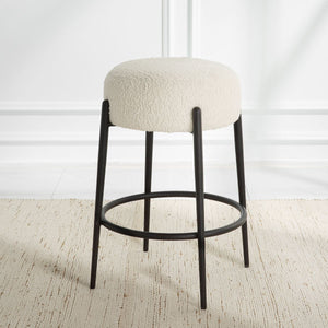 Arles Counter Stool, Black - ergonomic design for comfort | Image 5 | InSTYLE Home & Rugs