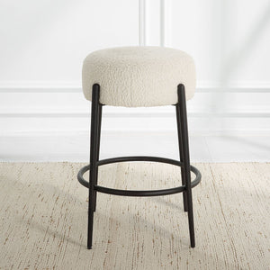 Arles Counter Stool, Black - ergonomic design for comfort | Image 3 | InSTYLE Home & Rugs