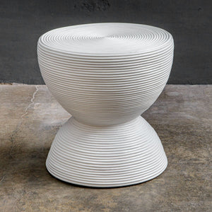Bongo Side Table, White - perfect for holding drinks, lamps, and other essentials | Image 3 | InSTYLE Home & Rugs