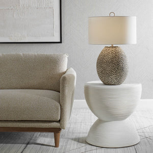 Bongo Side Table, White - perfect for holding drinks, lamps, and other essentials | Image 1 | InSTYLE Home & Rugs