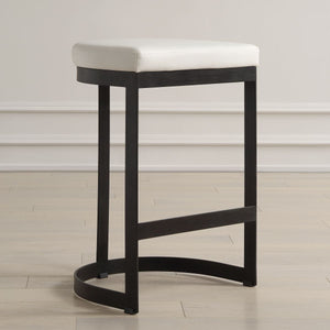 Ivanna Counter Stool, Black - ergonomic design for comfort | Image 1 | InSTYLE Home & Rugs