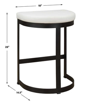 Ivanna Counter Stool, Black - ergonomic design for comfort | Image 8 | InSTYLE Home & Rugs