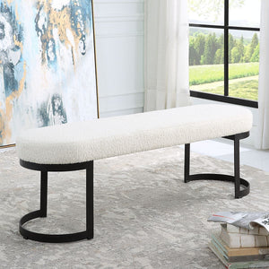 Infinity Bench, Black - stylish bench for any space | Image 1 | InSTYLE Home & Rugs