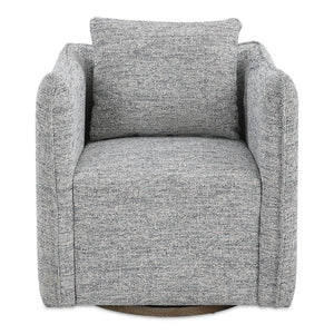 Corben Swivel Chair, Blue - durable construction for long-lasting use | Image 2 | InSTYLE Home & Rugs