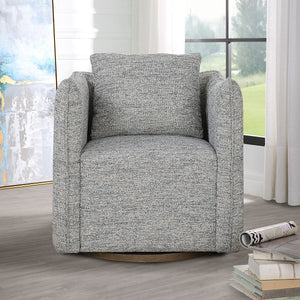 Corben Swivel Chair, Blue - durable construction for long-lasting use | Image 3 | InSTYLE Home & Rugs