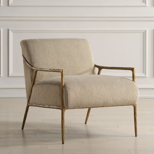 Kashmir Accent Chair - modern accent chair with comfortable cushioning and sleek design | Image 3 | InSTYLE Home & Rugs