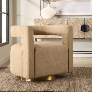 Grounded Swivel Chair - comfortable seating for dining and office spaces | Image 1 | InSTYLE Home & Rugs