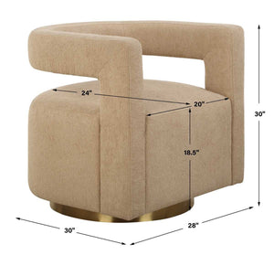 Grounded Swivel Chair - comfortable seating for dining and office spaces | Image 10 | InSTYLE Home & Rugs