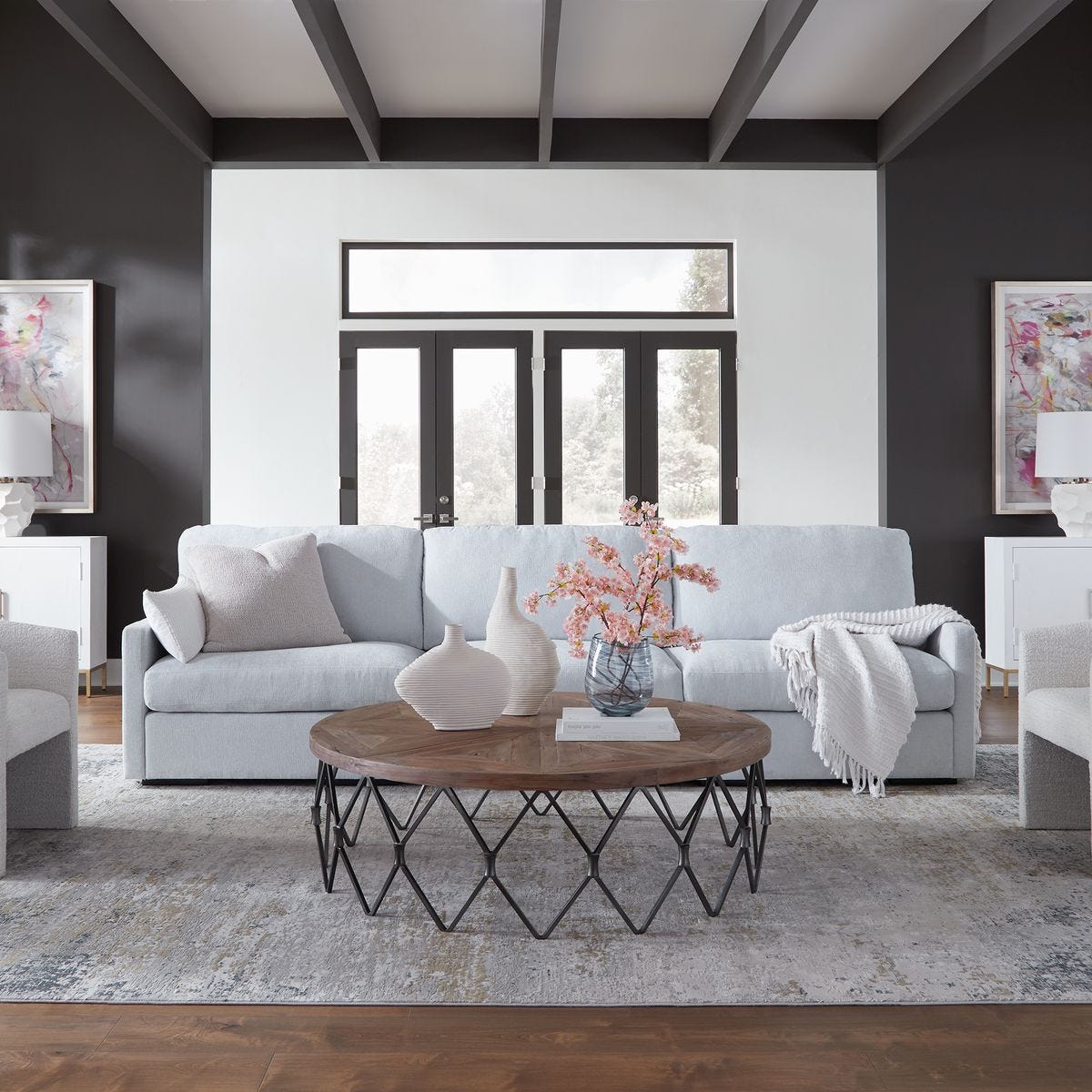 Refuge Sofa, Left Arm Facing, Cloud Blue 23853-L - luxury sofa for any space | Image 1 | InSTYLE Home & Rugs