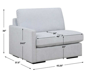 Refuge Sofa, Left Arm Facing, Cloud Blue 23853-L - luxury sofa for any space | Image 7 | InSTYLE Home & Rugs