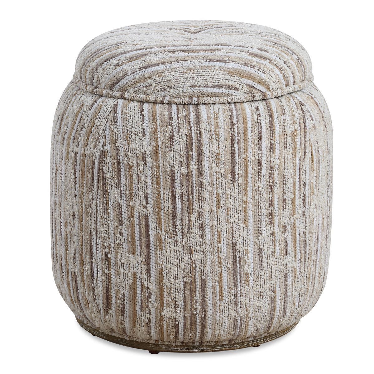Dialogue Ottoman, Tan - comfortable ottoman for any room | Image 2 | InSTYLE Home & Rugs