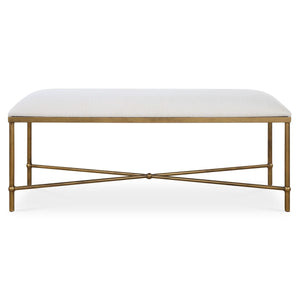 Avenham Bench, Gold - durable bench with modern style | Image 2 | InSTYLE Home & Rugs