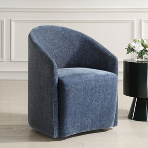 Harbor Dining Chair, Blue - elegant seating for dining areas | Image 3 | InSTYLE Home & Rugs