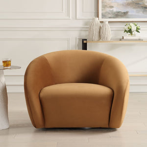 DeSoto Swivel Chair, Hazlenut - comfortable seating for dining and office spaces | Image 1 | InSTYLE Home & Rugs