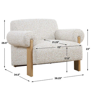 Juncture Accent Chair - modern accent chair with comfortable cushioning and sleek design | Image 7 | InSTYLE Home & Rugs