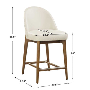 Stitches Counter Stool - perfect for modern counters | Image 8 | InSTYLE Home & Rugs