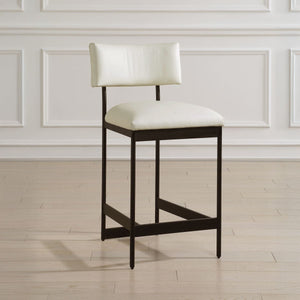 Apsley Counter Stool, Black - sleek stools for kitchen bars | Image 3 | InSTYLE Home & Rugs