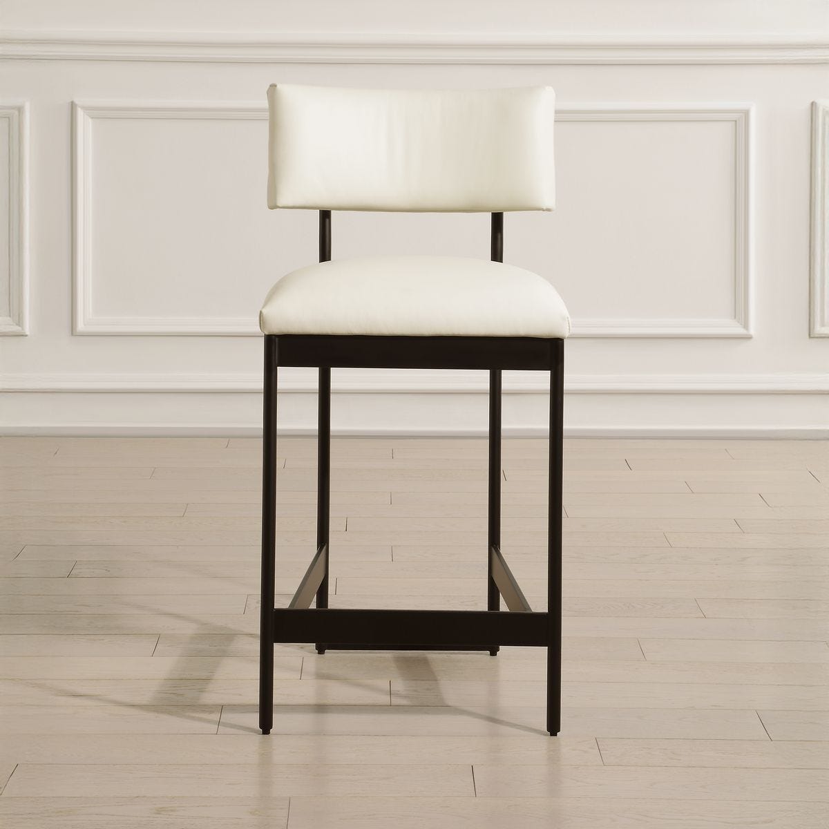 Apsley Counter Stool, Black - sleek stools for kitchen bars | Image 1 | InSTYLE Home & Rugs