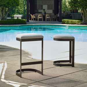 Maude Outdoor Bar Stool - available in various heights | Image 3 | InSTYLE Home & Rugs