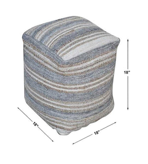 Mesick Pouf - stylish pouf for adding texture and comfort to your living room | Image 4 | InSTYLE Home & Rugs