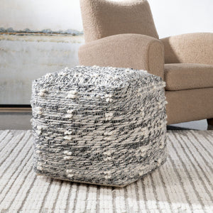 Narol Pouf - versatile pouf for extra seating or as a footrest | Image 5 | InSTYLE Home & Rugs