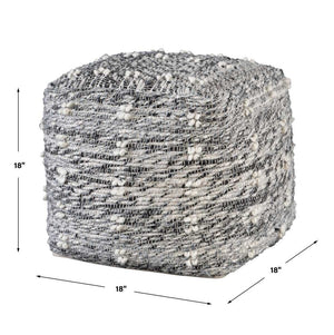 Narol Pouf - versatile pouf for extra seating or as a footrest | Image 6 | InSTYLE Home & Rugs