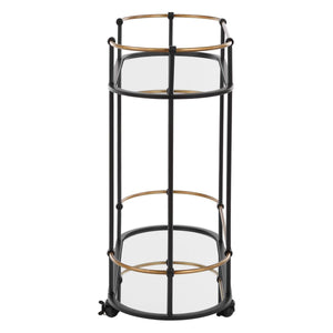 Andre Bar Cart - modern bar cart with wheels for easy mobility and storage | Image 4 | InSTYLE Home & Rugs