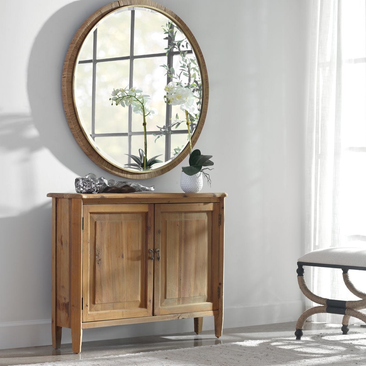 Altair 2 Door Cabinet - stylish bar carts for entertaining | Image 1 | InSTYLE Home & Rugs