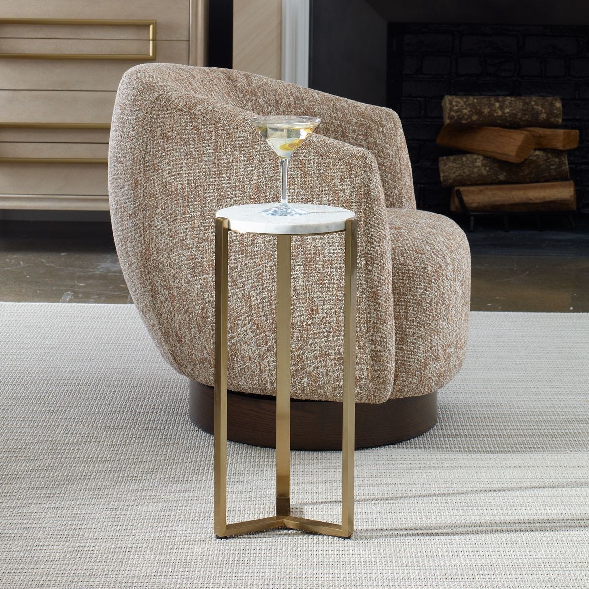 Pietra Drink Table - contemporary end table for sofas | Image 1 | InSTYLE Home & Rugs