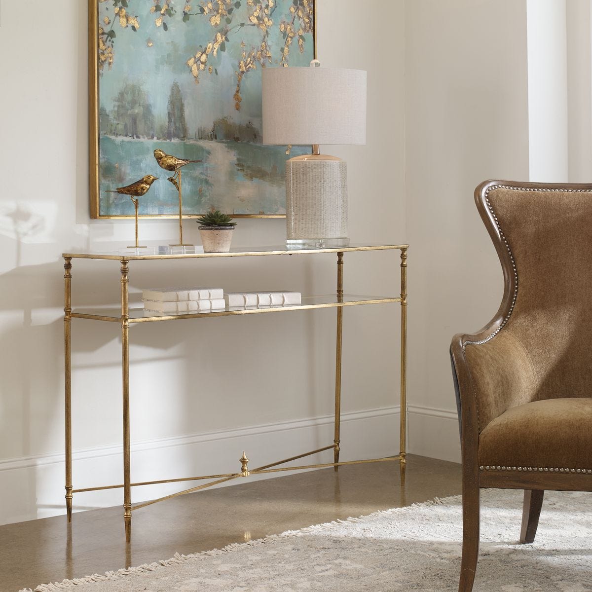 Henzler Console Table - elegant console table for modern living room decor | Image 1 | InSTYLE Home & Rugs