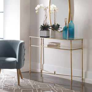 Henzler Console Table - elegant console table for modern living room decor | Image 6 | InSTYLE Home & Rugs