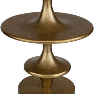 Flight Accent Table, Brass - small accent table with storage for a clutter-free space | Image 5 | InSTYLE Home & Rugs