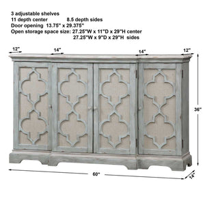 Sophie 4 Door Cabinet - elegant cabinets for your bar | Image 9 | InSTYLE Home & Rugs