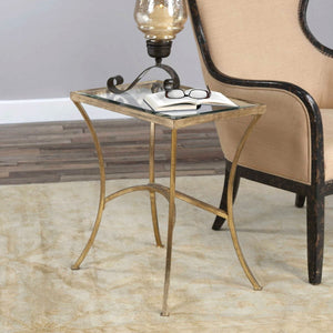 Alayna End Table, Gold - contemporary end table for sofas | Image 1 | InSTYLE Home & Rugs