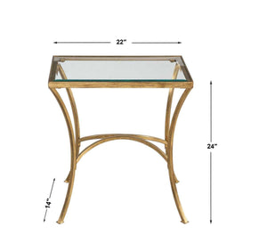 Alayna End Table, Gold - contemporary end table for sofas | Image 4 | InSTYLE Home & Rugs