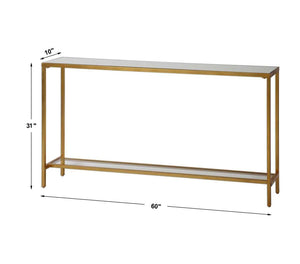 Hayley Console Table, Gold - elegant console table for modern living room decor | Image 7 | InSTYLE Home & Rugs