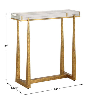 Midas Accent Table, Gold - chic accent table for contemporary home interiors | Image 8 | InSTYLE Home & Rugs