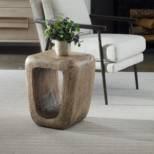 Loophole Accent Stool, Bleached Wash - available in various heights | Image 1 | InSTYLE Home & Rugs